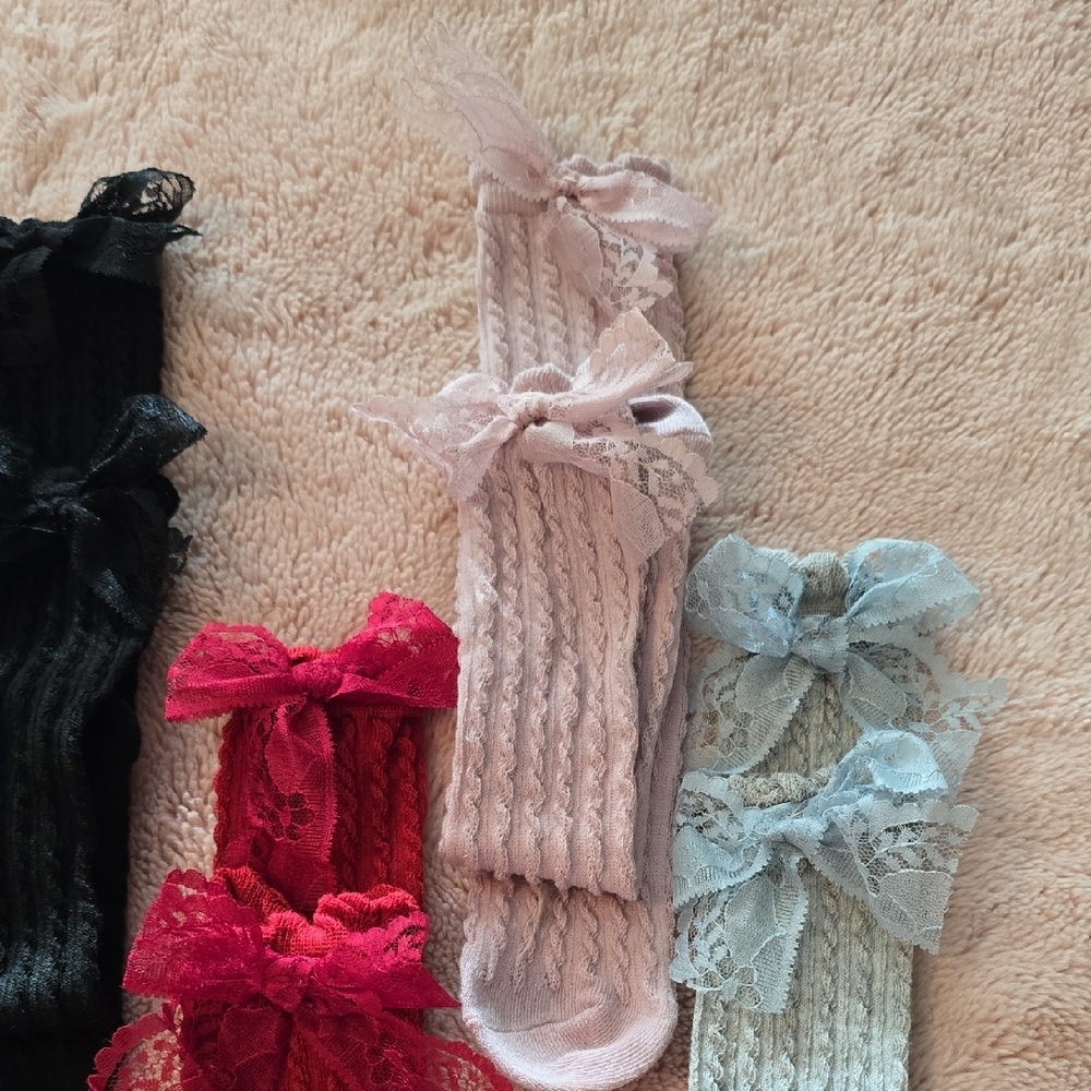 Colorful Kids Ruffle Socks Set - Picture 4 of 5